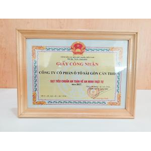 VIII. Giấy chứng nhận, bằng khen